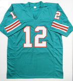 Bob Griese Autographed Teal Pro Style Jersey - JSA Witness Auth *1