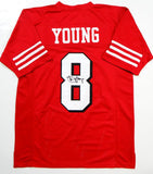 Steve Young Autographed Red Pro Style Jersey- JSA Authenticated *8