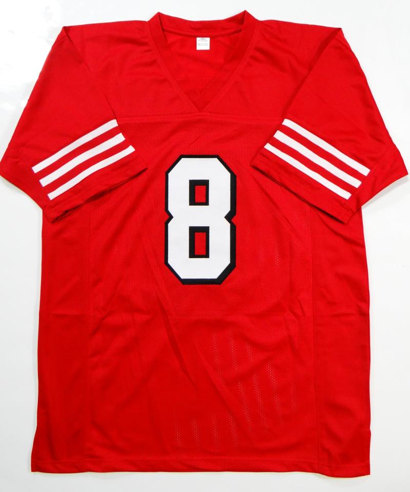 Steve Young Autographed Red Pro Style Jersey W/ SB MVP- JSA Witnessed – The  Jersey Source