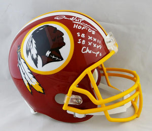 Darrell Green Autographed Washington Redskins F/S 78-03 Helmet with HOF/SB Champs-JSA Witnessed Auth *White