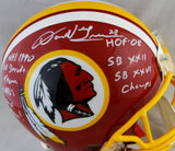 Darrell Green Autographed Washington Redskins F/S Proline TB 78-03 Helmet w/ 5 Insc- JSA W Auth *White