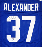 Shaun Alexander Autographed Blue Pro Style Jersey w/ NFL MVP- Beckett Authenticated *3