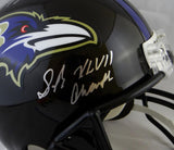 Anquan Boldin Autographed Baltimore Ravens F/S Helmet w/ SB Insc-JSA W *Silver