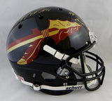 Anquan Boldin Autographed FL State Black Schutt F/S Helmet w/ Natl Champs - JSA W Auth *Gold