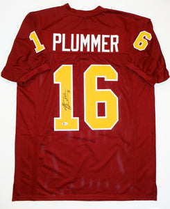 Jake Plummer Autographed Maroon College Style Jersey- Beckett Authenticated *1