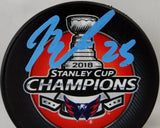 Devante Smith-Pelly Autographed Washington Capitals Stanley Cup Hockey Puck- Fanatics Auth *Color