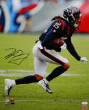 Will Fuller Autographed Texans 16x20 Close Up W/ Ball PF Photo- JSA W Auth *Black