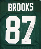 Robert Brooks Autographed Green Pro Style Jersey w/ SC Champs- Beckett Auth *7