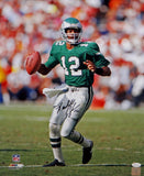 Randall Cunningham Autographed Eagles 16x20 PF Photo Looking to Pass- JSA W Auth *Black