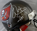 Warren Sapp Autographed Tampa Bay Bucs F/S Proline 97-13 Helmet w/ 9 Stats - JSA W Auth *White Front