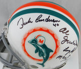 72 Dolphins Signed TB Mini Helmet w/ 7 Signatures- JSA W Auth *Dolphins 2