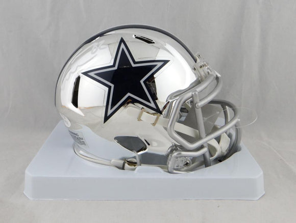 Jason Witten Autographed Dallas Cowboys Chrome Mini Helmet - JSA W Auth *White