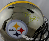 Ben Roethlisberger Autographed Pittsburgh Steelers F/S Chrome Helmet - Fanatic Auth *Yellow