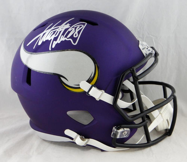 Adrian Peterson Signed Minnesota Vikings Authentic Lunar Speed Full-Size  Football Helmet (Beckett)