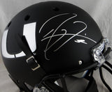 Ray Lewis Autographed Miami Hurricanes Black Schutt F/S Helmet - JSA Auth *Silver