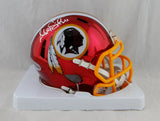 Alex Smith Autographed Washington Redskins Chrome Mini Helmet - Beckett Auth *White