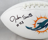 Jake Scott Autographed Miami Dolphins Logo Football w/ MVP SB VII- JSA W Auth