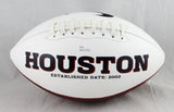 DeShaun Watson Autographed Houston Texans Logo Football- JSA Witness Auth