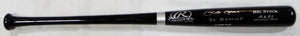 Pete Rose Autographed Black Rawlings Big Stick Baseball Bat w/ 2 Insc- JSA W Auth *Silver