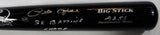 Pete Rose Autographed Black Rawlings Big Stick Baseball Bat w/ 2 Insc- JSA W Auth *Silver