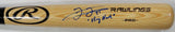 Frank Thomas Autographed Blonde Rawlings Baseball Bat w/ Big Hurt- JSA W Auth *Blue