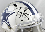 Tony Romo Autographed Dallas Cowboys F/S Chrome Speed Helmet - Beckett W Auth *Black