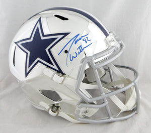 Jason Witten Autographed Dallas Cowboys F/S Chrome Helmet- JSA W Auth *Blue