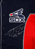 Frank Thomas Autographed Chicago White Sox Navy Majestic Jersey w/ Big Hurt- JSA W Auth *Front