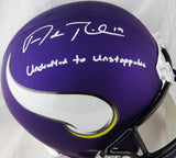 Adam Thielen Autographed Minn Vikings F/S Helmet w/ Insc - JSA W Auth *White
