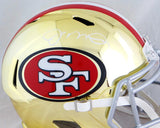Joe Montana Autographed San Francisco 49ers Chrome F/S Helmet- Beckett Auth *White