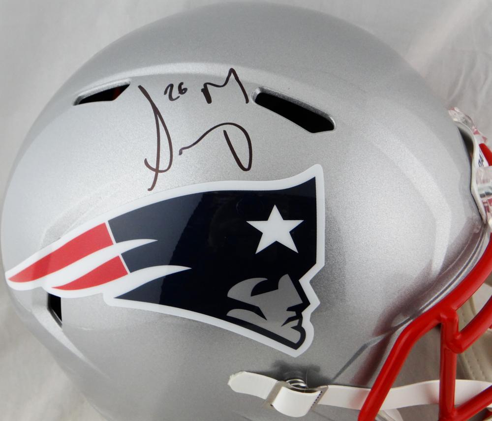 SONY MICHEL Signed Autograph Full Size Football Helmet NEW ENGLAND PATRIOTS  JSA