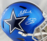 Aikman, E. Smith, Irvin Signed Cowboys F/S Blaze Helmet - Beckett/Prova Auth *White