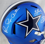 Aikman, E. Smith, Irvin Signed Cowboys F/S Blaze Helmet - Beckett/Prova Auth *White