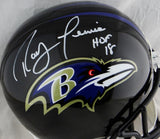 Ray Lewis Full Name Autographed Ravens Full Size Helmet w/ HOF- Beckett Auth *White