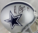 Amari Cooper Autographed Dallas Cowboys Full Size Helmet- JSA Witnessed Auth Image 2