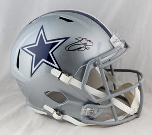 Emmitt Smith Autographed F/S Dallas Cowboys Speed Helmet- Beckett Auth *Black