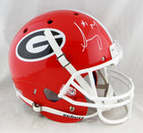 Sony Michel Autographed Georgia Bulldogs F/S Helmet - Beckett Auth *White