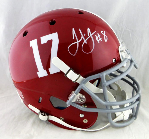 Julio Jones Autographed Alabama Full Size Authentic Helmet - JSA W Auth *White