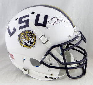 Odell Beckham Autographed LSU Tigers F/S White Authentic Schutt Helmet- JSA W Auth