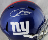 Odell Beckham Jr Autographed NY Giants F/S Speed Helmet- JSA W Auth *Silver