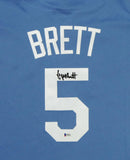 George Brett Autographed Kansas City Royals Majestic Jersey- Beckett Authentication
