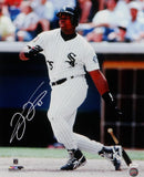 Frank Thomas Autographed White Sox 16x20 PF Photo Watching Hit- JSA W Auth *White