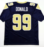 Aaron Donald Autographed Blue & Gold Pro Style Jersey - PSA Authenticated *R9