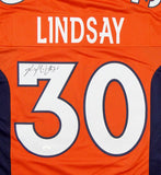 Phillip Lindsay Autographed Orange Pro Style Jersey- JSA W Authenticated *3
