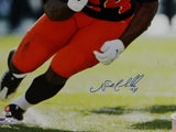 Nick Chubb Autographed Cleveland Browns 16x20 PF Running -JSA W Auth *Blue