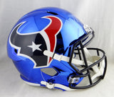 JJ Watt Autographed Houston Texans F/S Chrome Helmet- JSA W Auth *White Image 1
