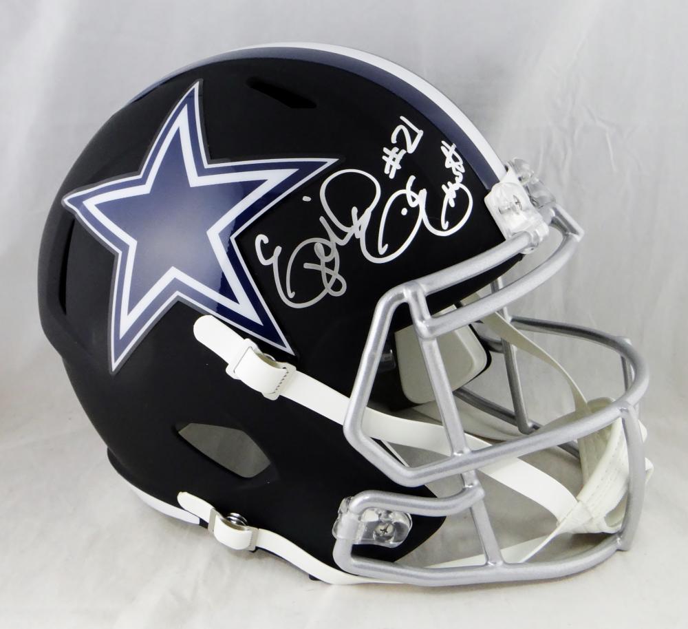 Ezekiel Elliott Autographed Cowboys Lunar F/S Speed Helmet