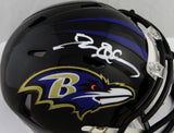 Deion Sanders Autographed Baltimore Ravens Speed Mini Helmet- Beckett Auth *White