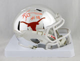 Ricky Williams Signed Texas Longhorns Chrome Mini Helmet w/ HT 98- JSA W Auth *Orange