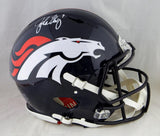 John Elway Autographed Denver Broncos F/S Speed Authentic Helmet- JSA W Auth *White